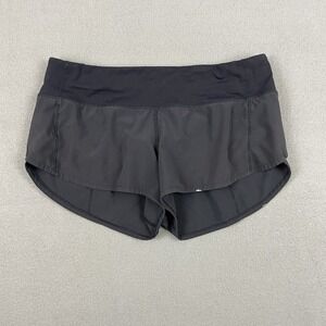 Lululemon Speed Up Short *2.5"‎ Black Size 6 W7AJBR PAINT STAINS